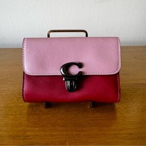 COACH Pink and Red Wallet, Change Purse